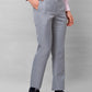 Park Avenue Men Grey Structure Smart Fit Polyester Blend Trousers
