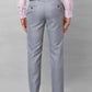 Park Avenue Men Grey Structure Smart Fit Polyester Blend Trousers