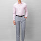 Park Avenue Men Grey Structure Smart Fit Polyester Blend Trousers