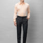 Park Avenue Men Black Structure Smart Fit Polyester Blend Trousers