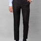 Park Avenue Men Blue Stripe Smart Fit Polyester Blend Trousers