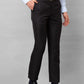 Park Avenue Men Blue Stripe Smart Fit Polyester Blend Trousers