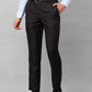 Park Avenue Men Blue Stripe Smart Fit Polyester Blend Trousers