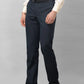 Park Avenue Men Blue Plain Smart Fit Polyester Blend Trousers