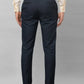 Park Avenue Men Blue Plain Smart Fit Polyester Blend Trousers