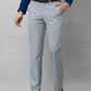 Park Avenue Men Black Plain Smart Fit Polyester Blend Trousers