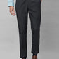 Park Avenue Men Black Checks Smart Fit Polyester Blend Trousers