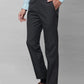 Park Avenue Men Black Checks Smart Fit Polyester Blend Trousers