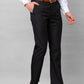 Park Avenue Men Blue Structure Smart Fit Polyester Blend Trousers