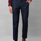 Park Avenue Men Black Structure Smart Fit Polyester Blend Trousers