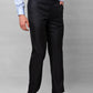 Park Avenue Men Grey Checks Smart Fit Polyester Blend Trousers