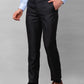 Park Avenue Men Grey Checks Smart Fit Polyester Blend Trousers