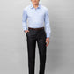 Park Avenue Men Grey Checks Smart Fit Polyester Blend Trousers