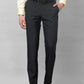 Park Avenue Men Black Checks Smart Fit Polyester Blend Trousers
