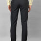 Park Avenue Men Black Checks Smart Fit Polyester Blend Trousers
