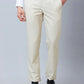 Park Avenue Men Grey Stripe Smart Fit Polyester Blend Trouser
