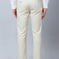 Park Avenue Men Grey Stripe Smart Fit Polyester Blend Trouser