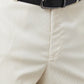 Park Avenue Men Grey Stripe Smart Fit Polyester Blend Trouser