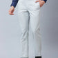 Park Avenue Men Fawn Structure Smart Fit Polyester Blend Trouser
