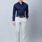 Park Avenue Men Fawn Structure Smart Fit Polyester Blend Trouser