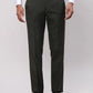 Park Avenue Men Brown Structure Smart Fit Polyester Blend Trousers