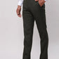 Park Avenue Men Brown Structure Smart Fit Polyester Blend Trousers