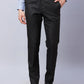 Park Avenue Men Grey Checks Smart Fit Polyester Blend Trousers