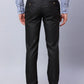 Park Avenue Men Grey Checks Smart Fit Polyester Blend Trousers