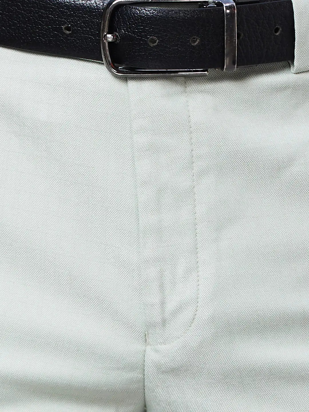 Park Avenue Men Brown Checks Smart Fit Polyester Blend Trousers