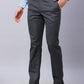 Park Avenue Men Grey Structure Regular Fit Polyester Blend Trouser