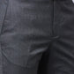 Park Avenue Men Grey Structure Regular Fit Polyester Blend Trouser