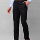 Park Avenue Men Brown Solid Smart Fit Polyester Blend Trousers