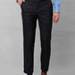 Park Avenue Men Brown Solid Smart Fit Polyester Blend Trousers