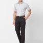 Park Avenue Men Blue Solid Regular Fit Polyester Blend Trouser