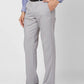 Park Avenue Men Grey Solid Regular Fit Polyester Blend Trouser
