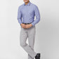 Park Avenue Men Grey Solid Regular Fit Polyester Blend Trouser