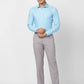 Park Avenue Men Blue Checks Regular Fit Polyester Blend Trouser