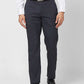 Park Avenue Men Blue Checks Regular Fit Polyester Blend Trouser