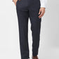 Park Avenue Men Grey Structure Regular Fit Polyester Blend Trouser