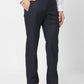 Park Avenue Men Grey Structure Regular Fit Polyester Blend Trouser