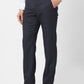 Park Avenue Men Grey Structure Regular Fit Polyester Blend Trouser