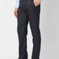 Park Avenue Men Black Structure Regular Fit Polyester Blend Trouser
