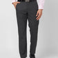 Park Avenue Men Grey Solid Super Slim Fit Polyester Blend Trouser