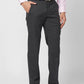 Park Avenue Men Grey Solid Super Slim Fit Polyester Blend Trouser