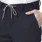 Men Blue Neo Fit Checks Polyester Blend Trouser