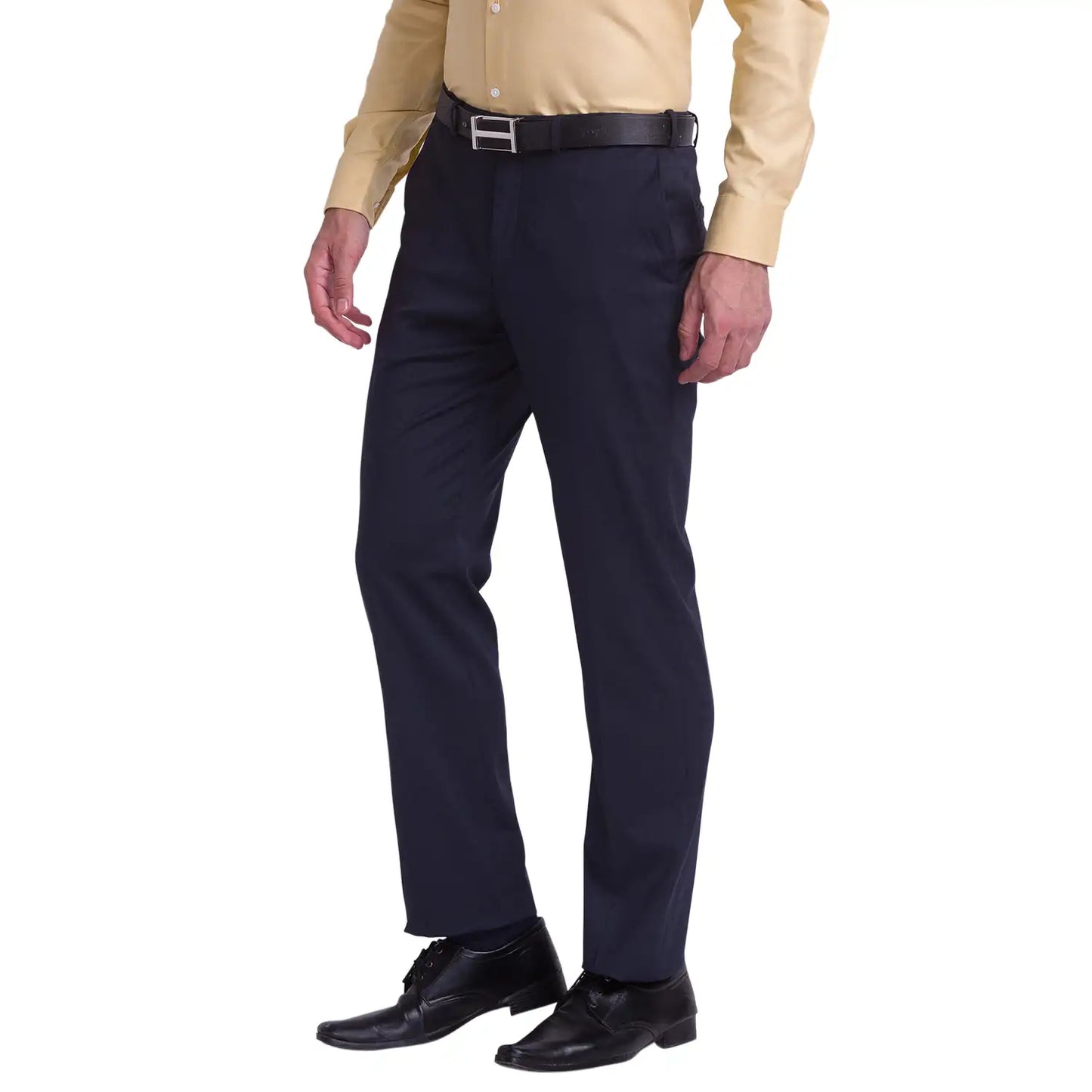 Men Slim Fit Dark Grey Trouser