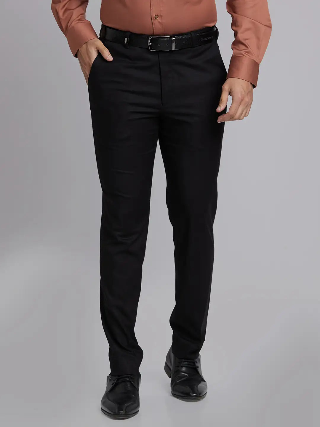 Men Active Fit Blue Trouser