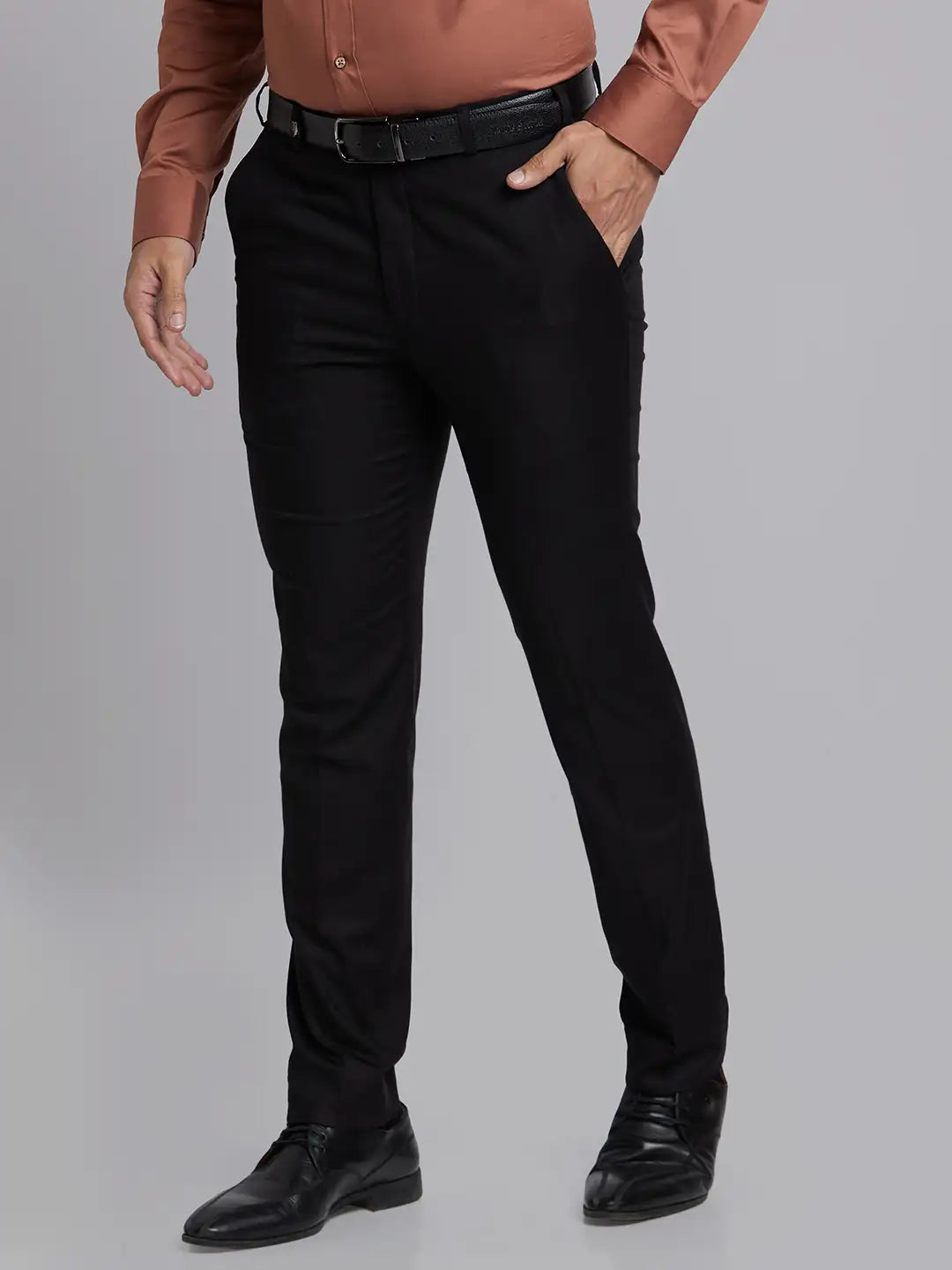 Men Active Fit Blue Trouser