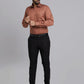 Men Active Fit Blue Trouser