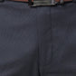 Park Avenue Men Fawn Stripe Neo Fit Polyester Blend Trouser